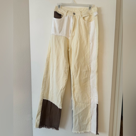 SHEIN Corduroy Pants in Cream and White - Picture 2 of 4